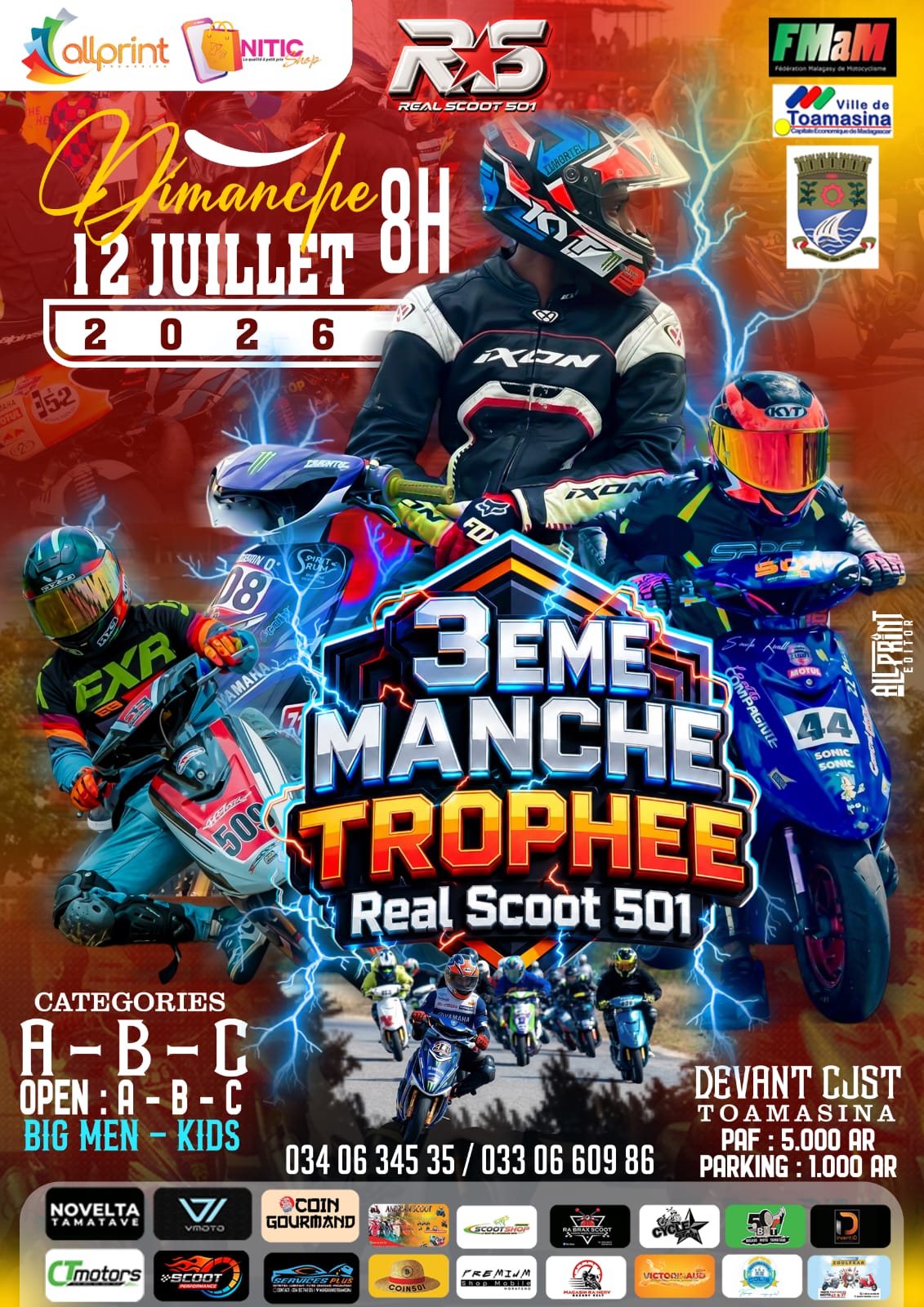 Droit d'organisation 3ème manche trophée scooter  (réservé aux organisateurs)