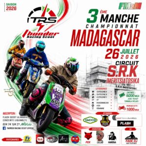Droit d'organisation 3ème manche championnat de Madagascar scooter  (réservé aux organisateurs)