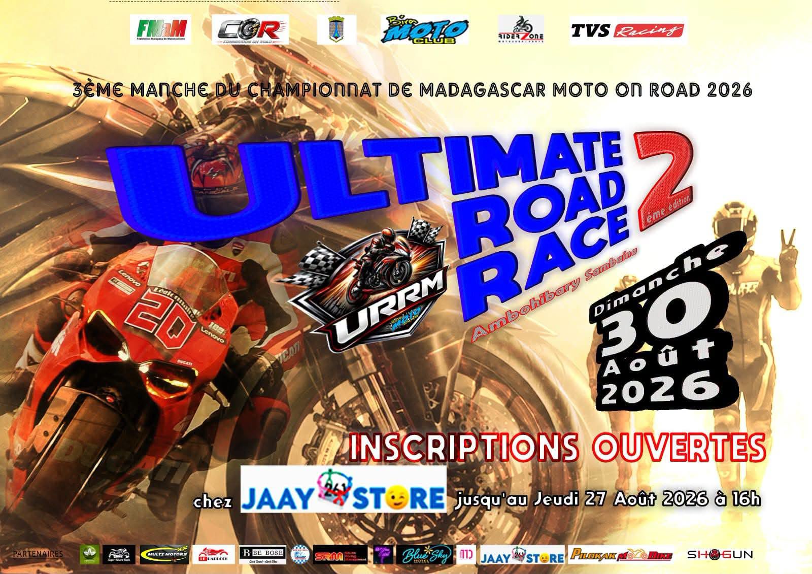 Droit de course Ultimate Road Race 2 (réservé aux organisateurs)