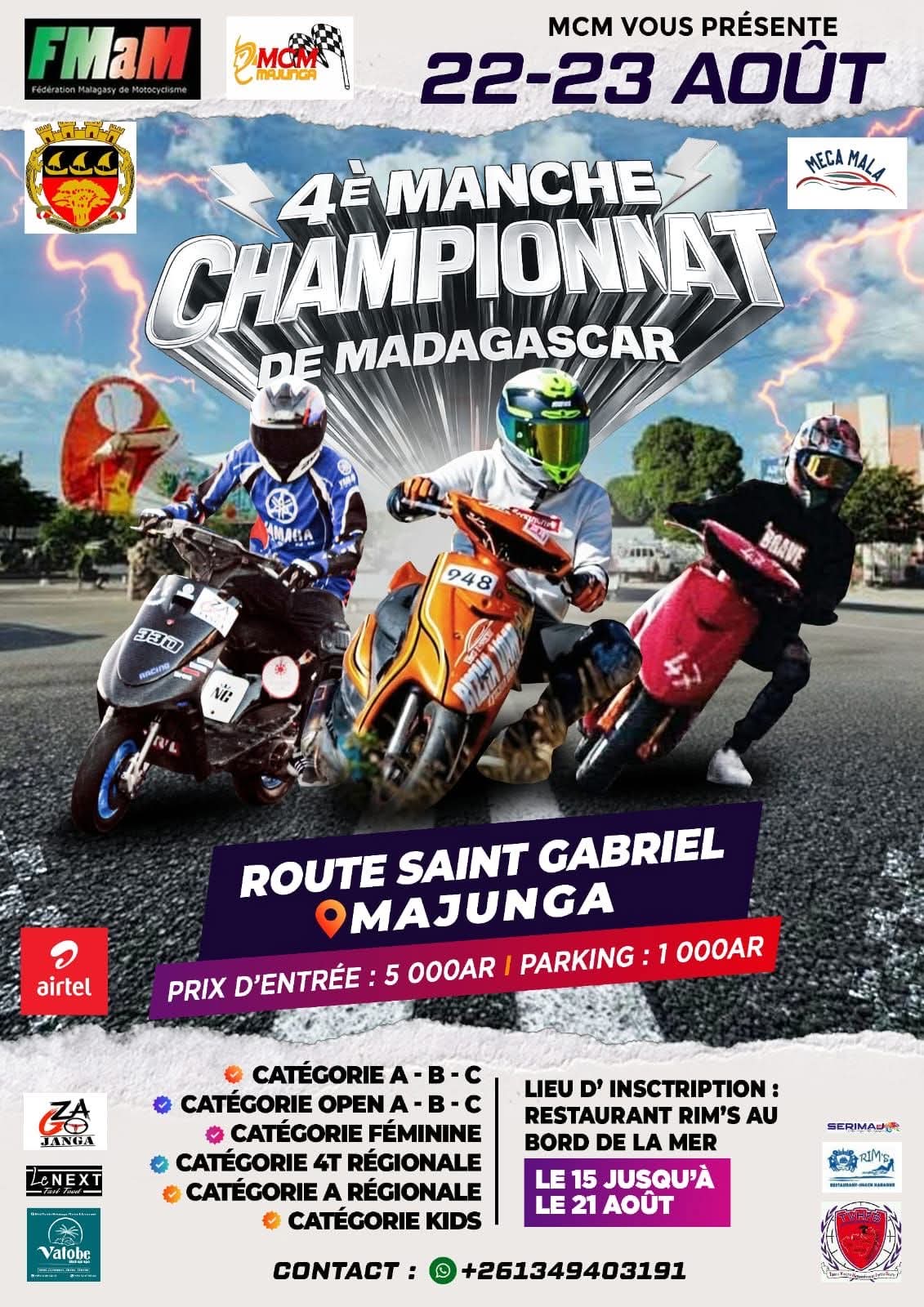 4ème manche championnat de madagascar scooter (réservé aux organisateurs)